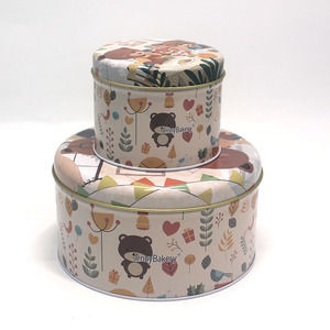 Thanh Lịch Vòng Quà Tặng Sô Cô La Bao Bì Kim Loại Container Bộ Thực Phẩm Cấp Thấp-Chất Béo Cookie Kim Loại <span class=keywords><strong>Tin</strong></span> Có Thể <span class=keywords><strong>Biscuit</strong></span> <span class=keywords><strong>Tin</strong></span> Hộp - Product Image 2