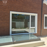 Villa-Fenster mit thermischer Trennung aus Aluminium, deutscher Beschlag, schalldicht, isoliertes Glas, maßgefertigt, Holz-Aluminium-Verbundholz