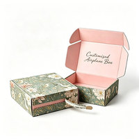 Boîte d'expédition personnalisée en papier kraft ondulé de haute qualité avec fermeture éclair autocollante et gaufrage pour l'emballage de cadeaux pour petites entreprises
