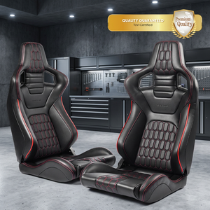 เบาะนั่งสปอร์ตแบบกำหนดเอง OEM SSCUS รุ่นหรู EURO 621-PU สำหรับสนามแข่งและถนน พร้อมการเย็บแบบละเอียด - Product Image 1