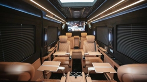 Nouveau Siège de Van de Luxe Modifiable pour Voiture, Siège Pilote VIP Inclinable avec Écran Tactile, Siège de Voiture Personnalisé pour Sprinter - Product Image 2