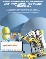Nuevo kit de robot de programación STEM DIY 50 en 1, juego de bloques de construcción para educación científica, modelo de juguete compatible con el tema del robot WeDo 2.0