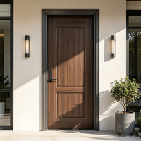 Porte intérieure moderne en noyer PVC, insonorisée, à âme pleine, pour appartement et villa modernes