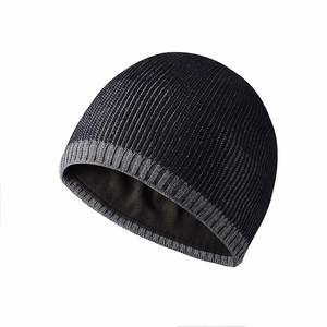 Bonnet tricoté bicolore pour homme, style Docker, chaud et décontracté, idéal pour l'extérieur – Vente en gros, en stock - Product Image 3