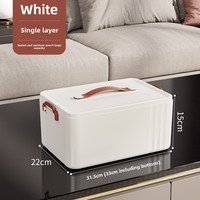 Boîte de rangement de médicaments multicouches de grande capacité de conception moderne pour l'organisation médicale en plastique PET à usage pharmaceutique à domicile