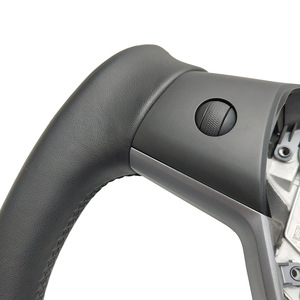 Pour <span class=keywords><strong>Tesla</strong></span> Yoke <span class=keywords><strong>Alcantara</strong></span> Aroham volant en Fiber de carbone mat pour <span class=keywords><strong>Tesla</strong></span> modèle Y modèle 3 2017 2018 2019 2020 2021 - Product Image 4