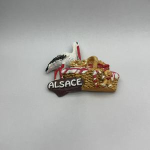 Aimant de réfrigérateur YIWU BaiWen France Alsace, fabriqué à la main en résine, directement de l'usine - Product Image 3