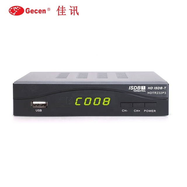 Factory Price Full HD 1080P ISDBT Terrestrial Receiver Set Top Box  Usb Digital Satellite Tv Receiver