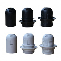 Certifié CE ignifuge demi-dents E27 support de lampe en plastique prise certificat produit
