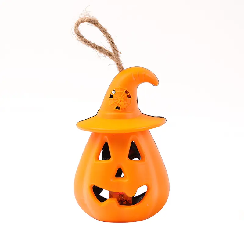 Halloween Candle Light LED Colorful Candlestick Lamp Ornaments Props Happy Halloween Party Decoration Props Pumpkin Candle Light