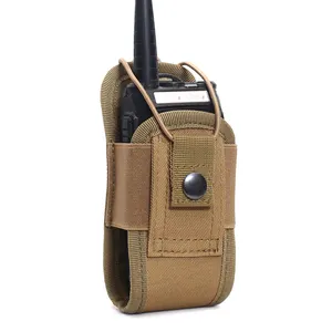 Molle outdoor tactical radio walkie-talkie holder bag case works with walkie-talkie bag radio gun holster for hunting shooting