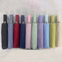 Parapluie pliant à ouverture et fermeture automatiques, revêtement noir anti-UV, parapluie portable soleil/pluie, parasol pliable de voyage avec logo personnalisé