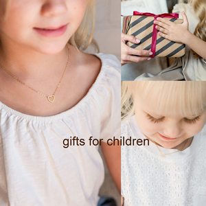 Graziosa collana Mini cuore cavo placcato oro semplice collana cuore amore dolce a mia figlia - Product Image 2