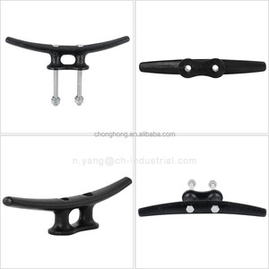 Émerillons de quai pour bateaux, revêtement électrophoretique noir, émerillons d'amarrage pour bateaux 6/8/10 pouces, émerillons de quai en fer avec quincaillerie - Product Image 5
