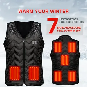 Heated vest jackets heated coat men outdoor rechargeable electric usb jacket battery heated vest unisex hunting heated vest