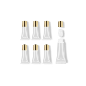 Emballages cosmétiques personnalisés en gros : Tubes souples mini pour gloss et rouge à lèvres, 8ml 10ml, en plastique transparent, outils de maquillage - Product Image 1