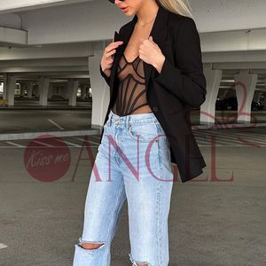 KISS ME ANGEL nuovo elegante <span class=keywords><strong>Sexy</strong></span> <span class=keywords><strong>Sexy</strong></span> con bretelle in rete vedo-attraverso mutandine da donna <span class=keywords><strong>Sexy</strong></span> e reggiseni di alta qualità - Product Image 3