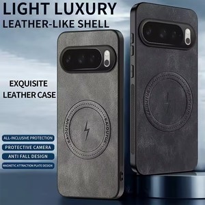 Étui de téléphone à chargement sans fil magnétique à motif cuir pour Google Pixel 6 6A 7 8 8A 9 9A 10 Pro XL - Product Image 3