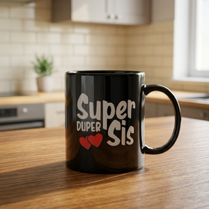 Mug à café en céramique noire, tasse à thé en céramique imprimée, mug en céramique avec impression, thé noir, café - Product Image 2