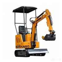 Produit phare : Mini-excavatrice de 12 CV, 1,2 tonne, compacte sur chenilles, pour travaux de construction légers