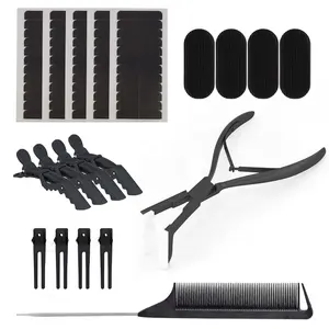Custom Tape in Hair Extension Kit Tools Stainless Steel Tape in Pliers Kit Hair Extension Tapes Hair Gripper Alligator Clip
