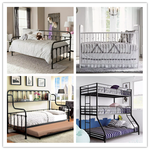Modern Detachable <b>Triple</b> <b>Bunk</b> <b>Bed</b> with Iron Fence Metal Wall for Multiple Bedrooms for Workshop Use - Product Image 6