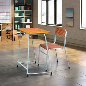 Silla de Escritorio Individual Comercial Moderna Fija para Escuela, de Acero y Contrachapado, Color Personalizado, OEM/ODM, Modelo Aoyasi PT-106H - Product Image 2