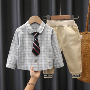 Ensemble de vêtements d'hiver pour bébé, veste en coton et pantalon de survêtement pour garçons, design de créateur, fabriqué en Chine - Product Image 2