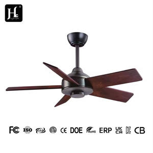 Ventilador de Techo Moderno de Lujo de 48 Pulgadas con 4 Aspas de Madera, Control Remoto, Motor de CC de Cobre Puro, 5 Aspas, Lámpara ABS, Ventilador de Refrigeración por Aire Disponible - Product Image 4