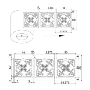 50*50 mét uocde 8 860-960MHz UHF cuốn sách thẻ tự dính Stickers Nhãn thông minh cho thư viện cuốn sách tài liệu quản lý - Product Image 6