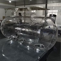 Colonne d'échange d'ions en acrylique pour publicité, modèle de réservoir blanc transparent écologique usiné au laser en acrylique coulé