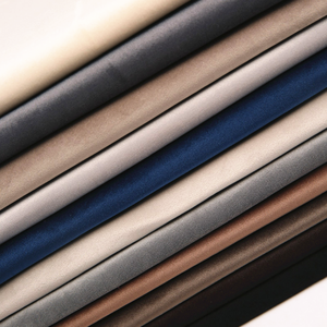 Venta al por mayor 100% poliéster 300gsm terciopelo tapicería muebles hogar textil sofá cubierta telas - Product Image 3