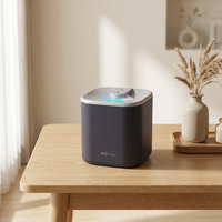 Humidificateur ultrasonique portable USB Fusmli avec lumières LED à changement de couleur, aromathérapie, humidistat, capacité de 2,0 à 3,0 L, fonctionnement silencieux