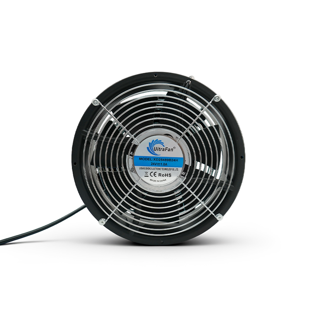 UitraFan High Airflow 25489 254x89mm Aluminum Alloy Blade Heat Exchanger Core DC 110V/220V 2-wire Silent Cabinet Exhaust Fan