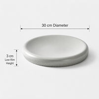 Assiette en mélamine Drum, gris sidéral mat, design contemporain, passe au lave-vaisselle, écologique, durable, plat de service de forme unique