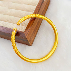 Wukong Monkey King Style 18K ชุบทองผู้หญิงกำไลข้อมือทองแดงแหวนเปิดแน่นห่วงสาป<span class=keywords><strong>แช่ง</strong></span>ชุดเครื่องประดับแฟชั่น - Product Image 5