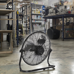 Ventilateur de sol industriel en métal noir de haute qualité de 18 pouces, moteur en cuivre, 3 vitesses, 3 pales en aluminium, faible bruit, pour la maison, l'hôtel, haute qualité - Product Image 4