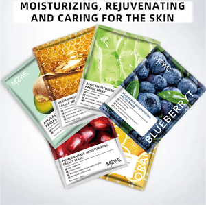 Oem/Odm Bio Vitamin C White ning Feuchtigkeit spendendes Blatt Frucht Schönheit Gesichts maske Papier blatt Hautpflege Gesichts maske - Product Image 5