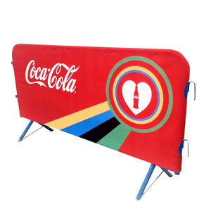 Panneaux de clôture en maille de publicité de route, couverture de bannière de barrière de contrôle de foule en acier - Product Image 1