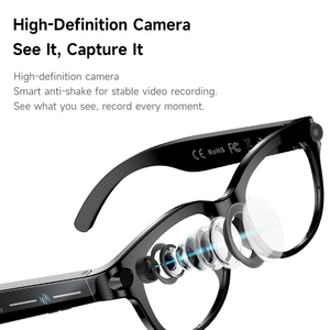 NOUVEAU M89 Lunettes de <span class=keywords><strong>traduction</strong></span> intelligente alimentées par l'IA, caméra HD 1080P, enregistreur vidéo étanche IPX-5, <span class=keywords><strong>traduction</strong></span> IA - Product Image 4