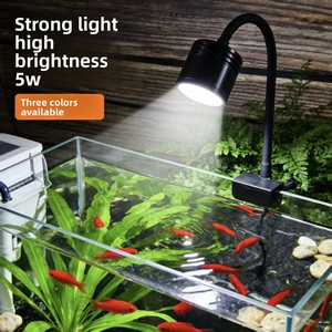 JSD 5W 7W COB LED Akvaryum Klipsli Spot Işık 3 Renk Ayarlanabilir Esnek Boyunlu Balık Tankı Bitki Yetiştirme Lambası Nano Akvaryum için - Product Image 3