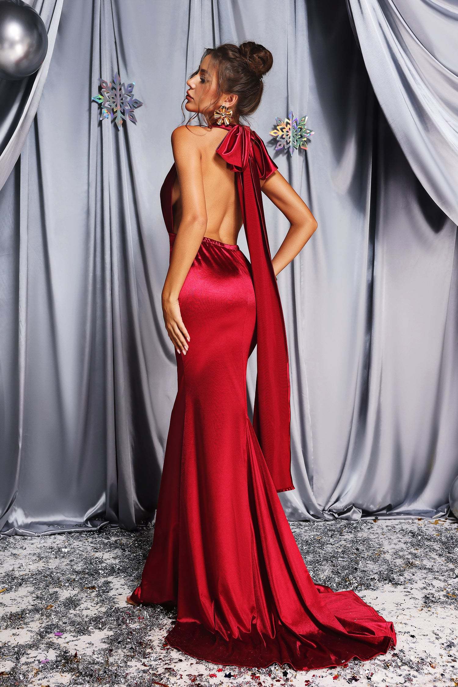 chinese dress ladies Amazon.com: BELLA BARNETT Fashion Spaghetti Strap Maxi Dress main image 1