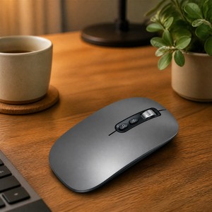 Office Home Travel Wireless <b>Mouse</b> 2.4G Bluetooth Rechargeable Ergonomic <b>Mouse</b> with Nano Receiver for Laptop Desktop - Product Image 5