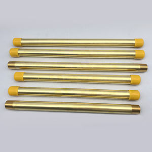 وصلة أنابيب نحاسية 38300 C36000، حلمة ذكر NPT مقاس 3/8 بوصة × 3/8 بوصة، بطول 12 بوصة و14 بوصة - Product Image 2