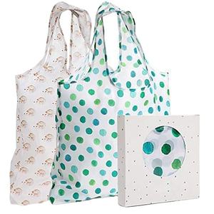 Sac fourre-tout pliable en polyester, style mode SH, couleur personnalisée, écologique, à bas prix, avec fermeture ouverte, pour courses et rangement alimentaire - Product Image 1