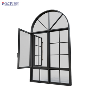 Fuson High Quality Soundproof Triple Glazed Copper <strong>Window</strong> Retro French Style Steel Frame Casement <strong>Window</strong> Design - Product Image 4