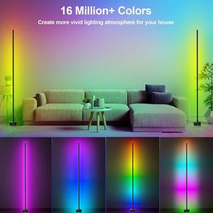 <b>Lighting</b> 5V <b>Smart</b> Decorative Standing Lamp RGB LED Floor Light with Remote & APP Control - Product Image 2