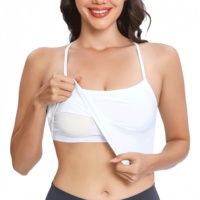 Soutien-gorge de sport personnalisé à col rond, bretelles fines, rembourré, pour yoga, fitness, gym, dos nu, pour femme