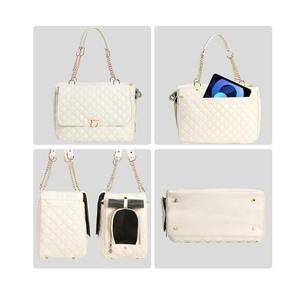 Haute qualité élégant petit chat et chien sac à main de voyage étanche mode sac de transport pour animaux de compagnie pour les aventures en déplacement - Product Image 5