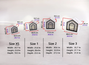 Caseta para Perros de Madera JUNJI con Puerta de Acrílico y Cama - Product Image 4